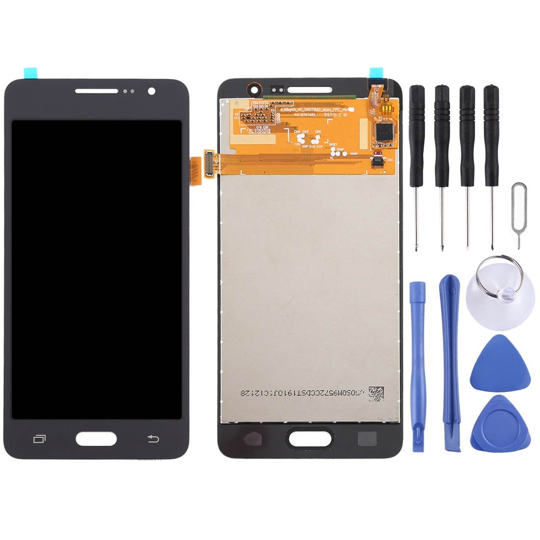 Replacement LCD Screen and Digitizer Full Assembly for Galaxy Grand Prime SM-G530F SM-G531F(Black)