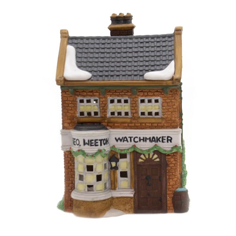 Department 56 House 6.5" Geo Weeton Watchmaker Dickens Heritage Village  -  Decorative Figurines