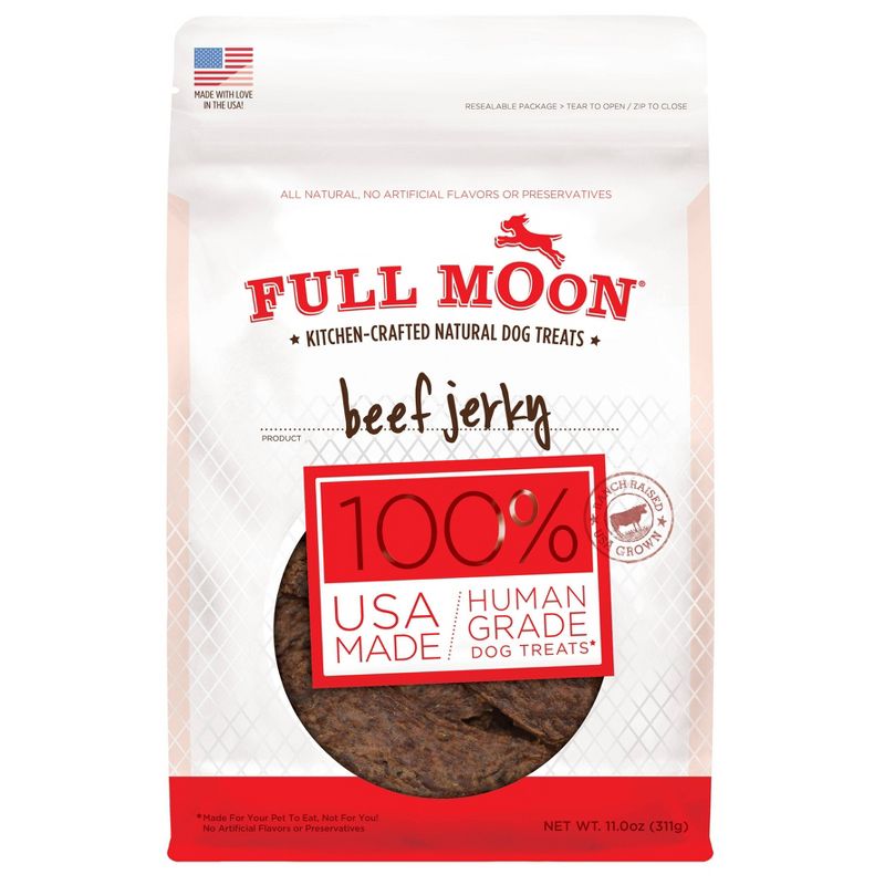 Full Moon Beef Jerky Dry Dog Treats - 11oz