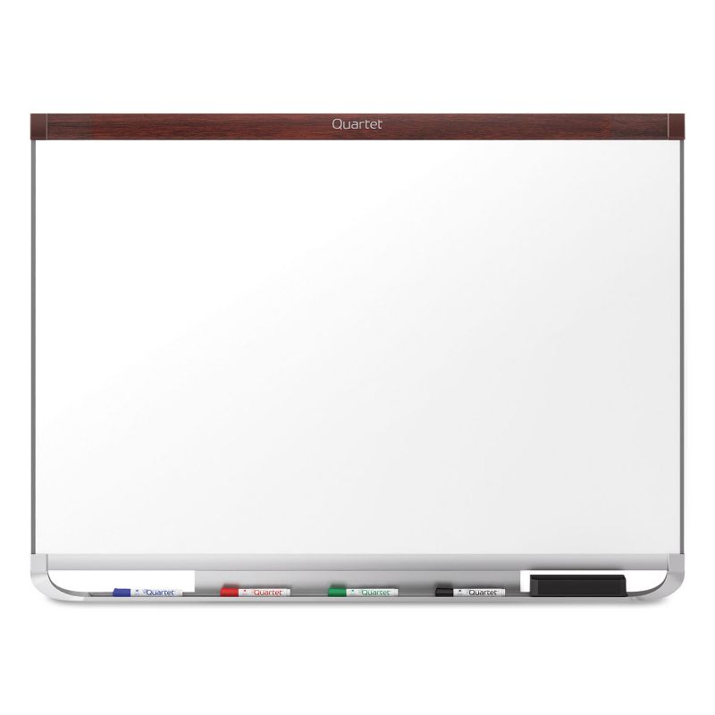 Quartet Prestige DuraMax Magnetic Porcelain Whiteboard 48 x 36 Mahogany P554MP2