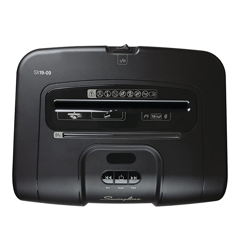 Heavy Duty Home Shredder, SX19-09, Super Cross-Cut, 19 Sheets (1758493), Black