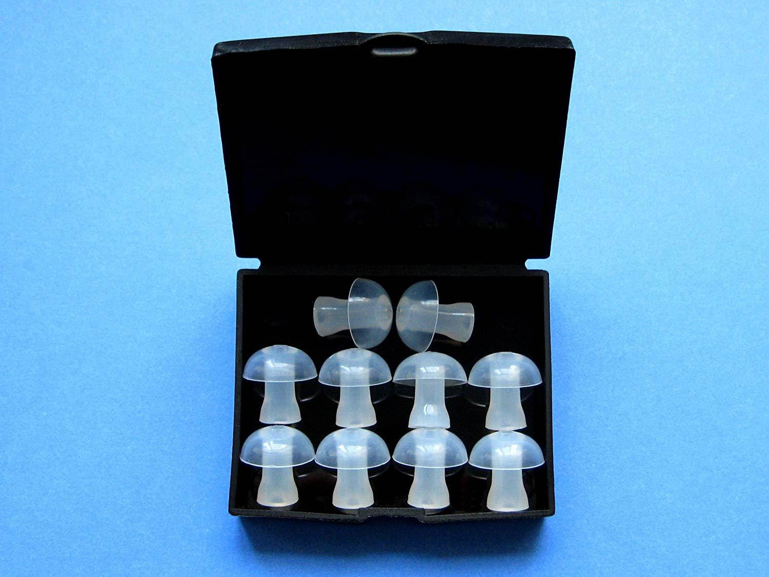 10 Large (L) Soft Replacement Mushroom Domes Eartips Earbuds for Siemens : Touching, Motion, Nitro, Aquaris, Siemens Life, Lotus 12P, 13P, 13SP, 23P, 23SP, 23M BTE (Behind the Ear) Hearing Aids