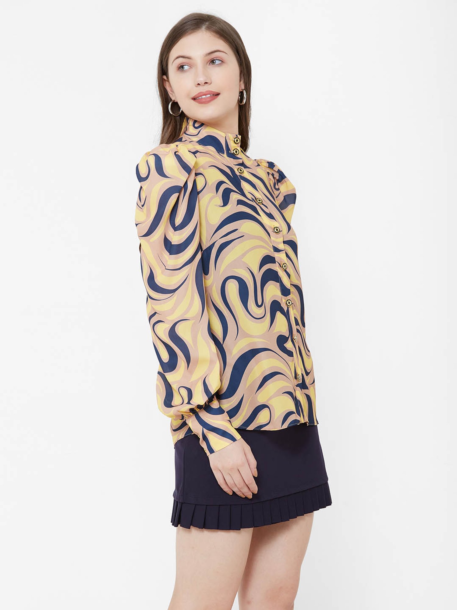 Bebe Multicolor Printed Shirt
