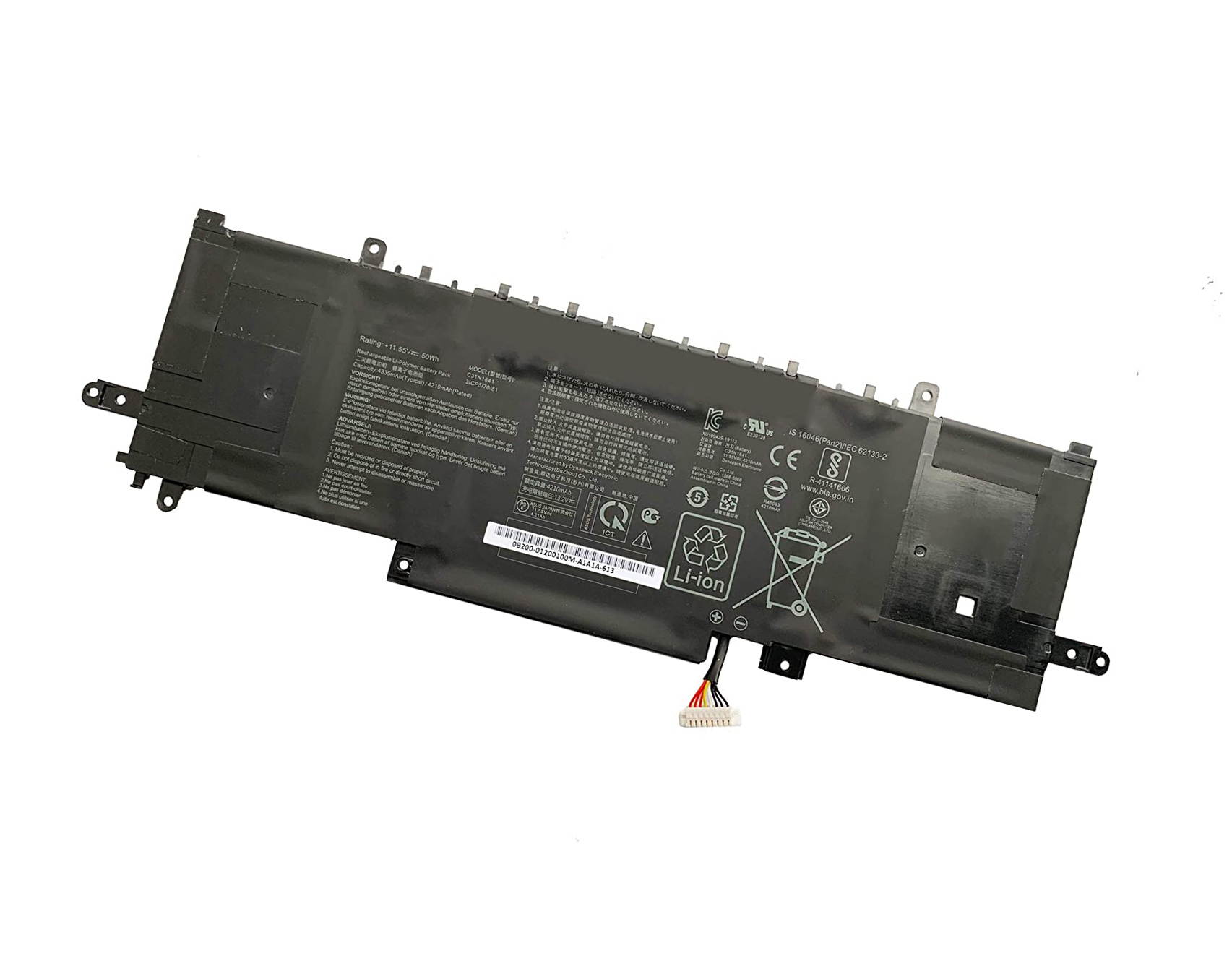 New 11.55V 50Wh C31N1841 Laptop Battery Compatible with ZenBook Edition 30 UX334FL UX434FL UX463FL ZenBook 14 UM433DA UX434FLC ZenBook Flip 14 UX463FL UX463FA 0B200-03420200 Notebook Battery