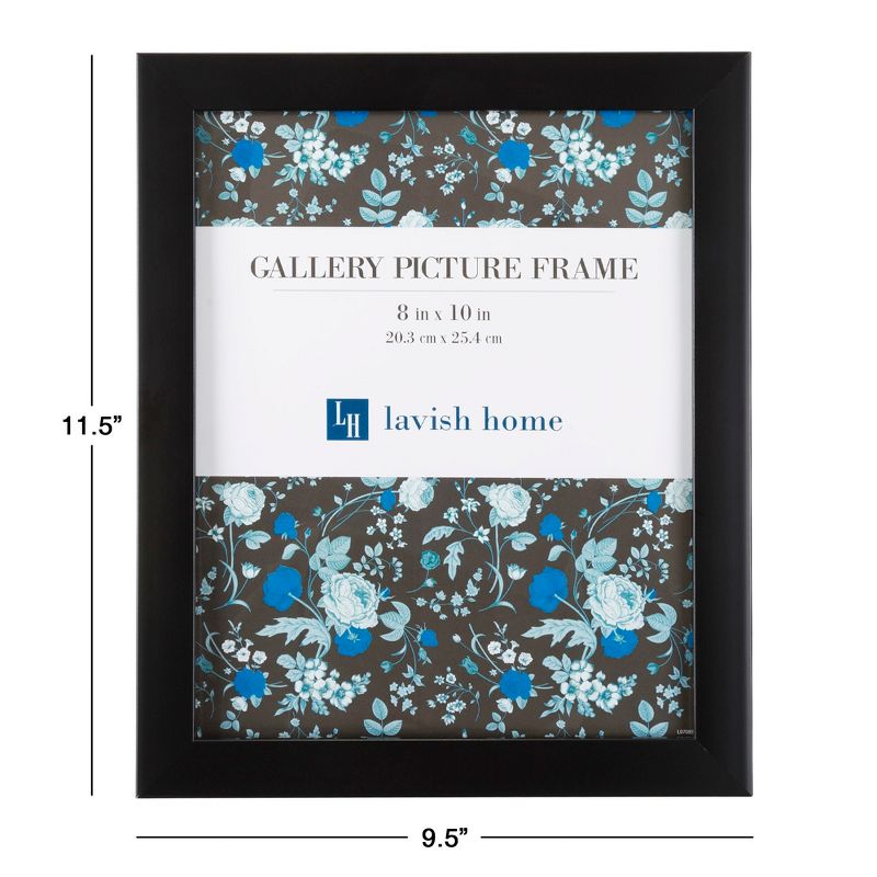 Picture Frame with Stand & Hanging Hooks Black 8"x10" 6pk - Lavish Home