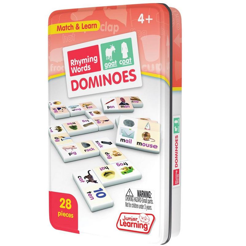 Junior Learning Rhyming & First Words Dominoes Game Set - 56 Dominoes