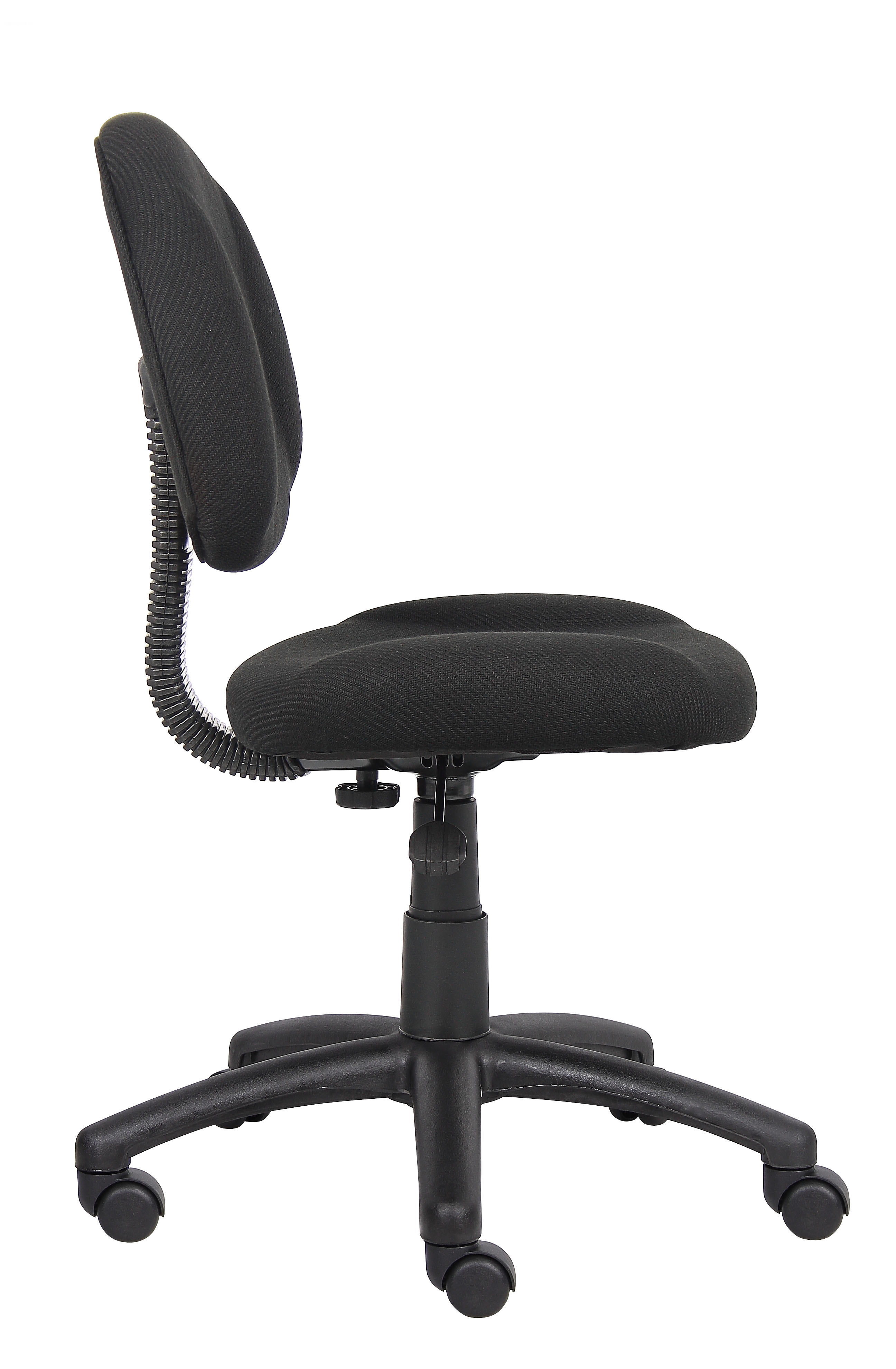 Black Upholstered Deluxe Posture Task Chair, Multiple Colors