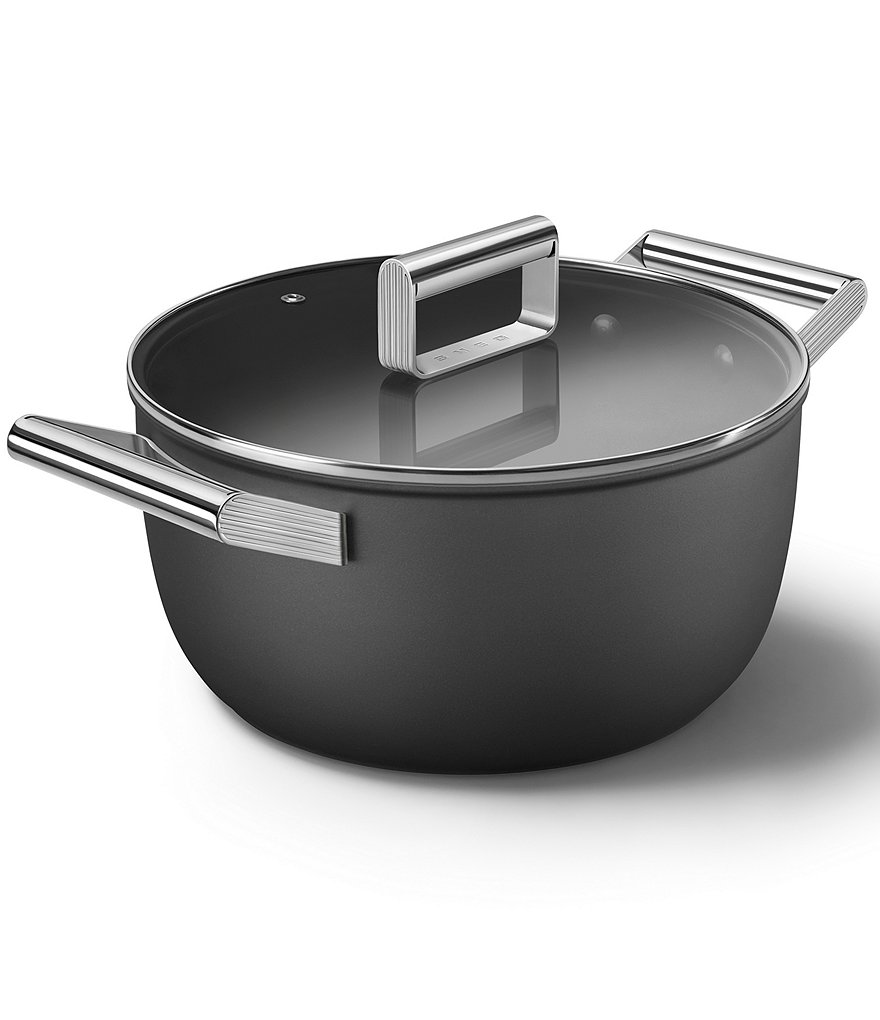 Smeg 50s Retro Style Nonstick 5-Quart Casserole w/Lid