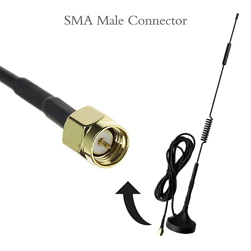 SMA Antenna 12dBi 4G Antenna, 700MHz-2700MHz Wide Band 3G 4G LTE GSM Magnet Mount Cellular Antenna by