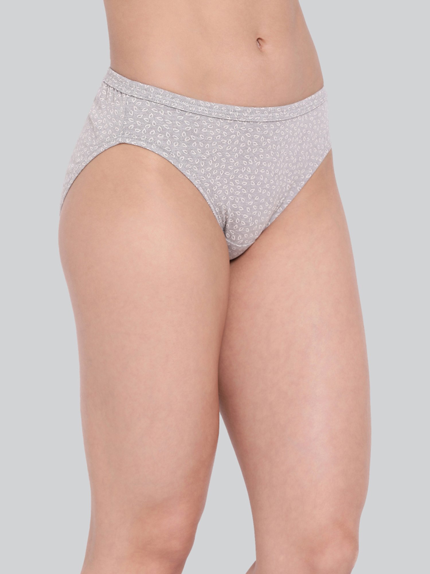 Lyra Assorted Color Cotton Printed Bikini Panties - Pack Of 6