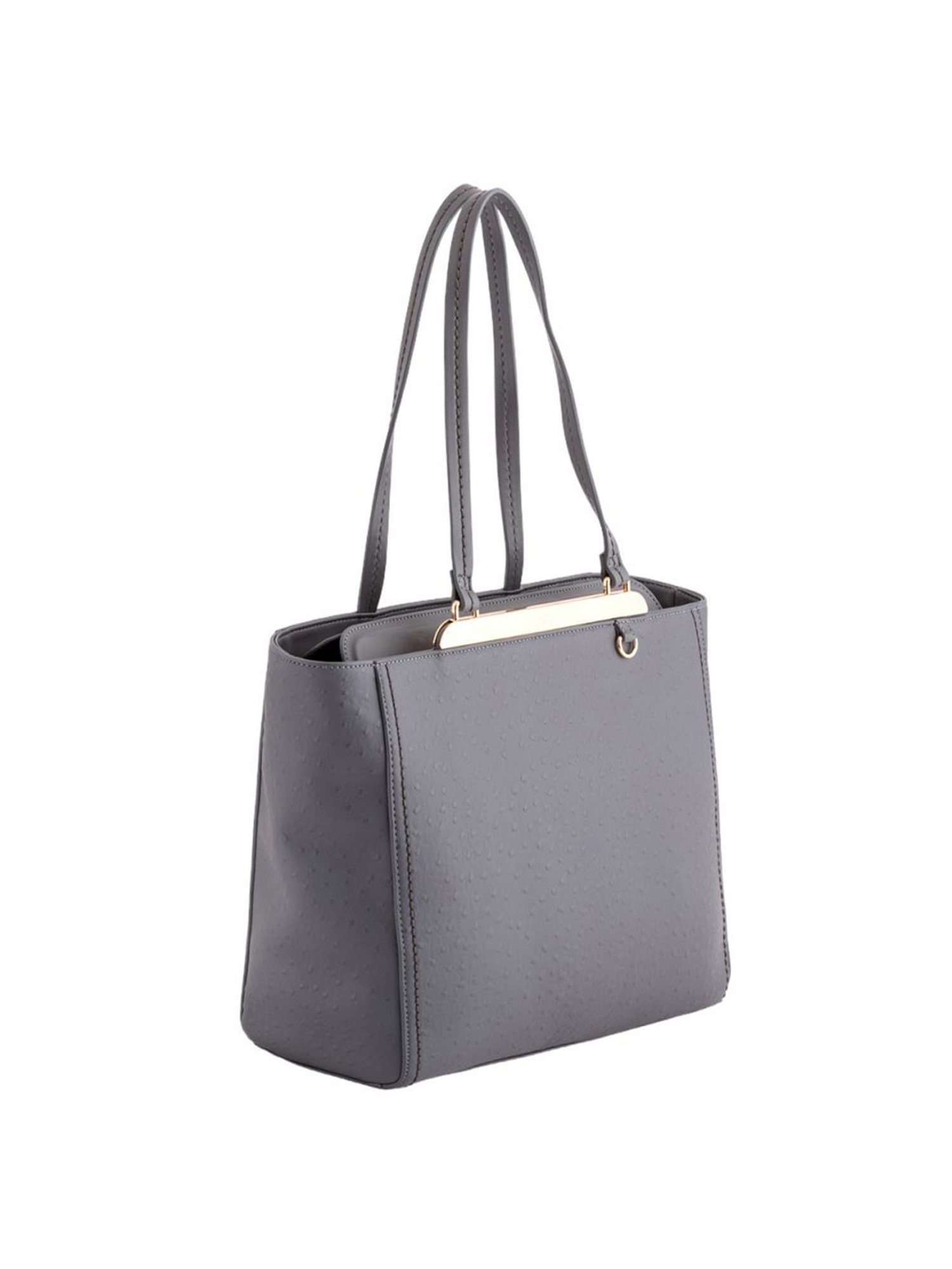 Carpisa Diva V2 Grey Faux Leather Solid Shoulder Handbag