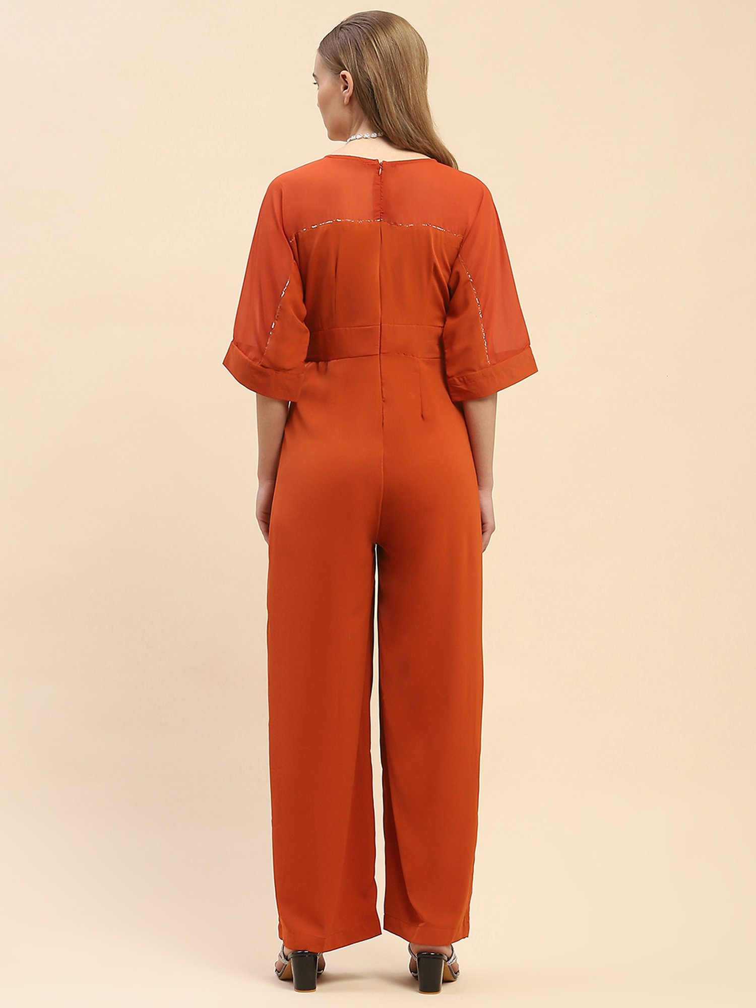 Camla Rust Maxi Jumpsuit