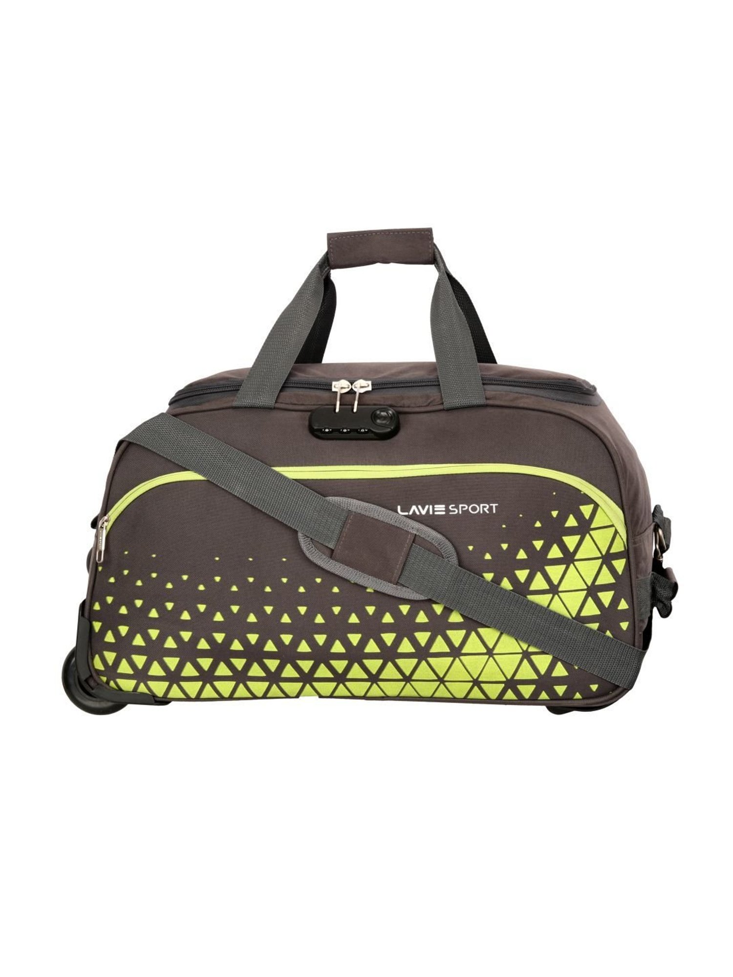 LAVIE SPORT Grey Printed Duffle Bag