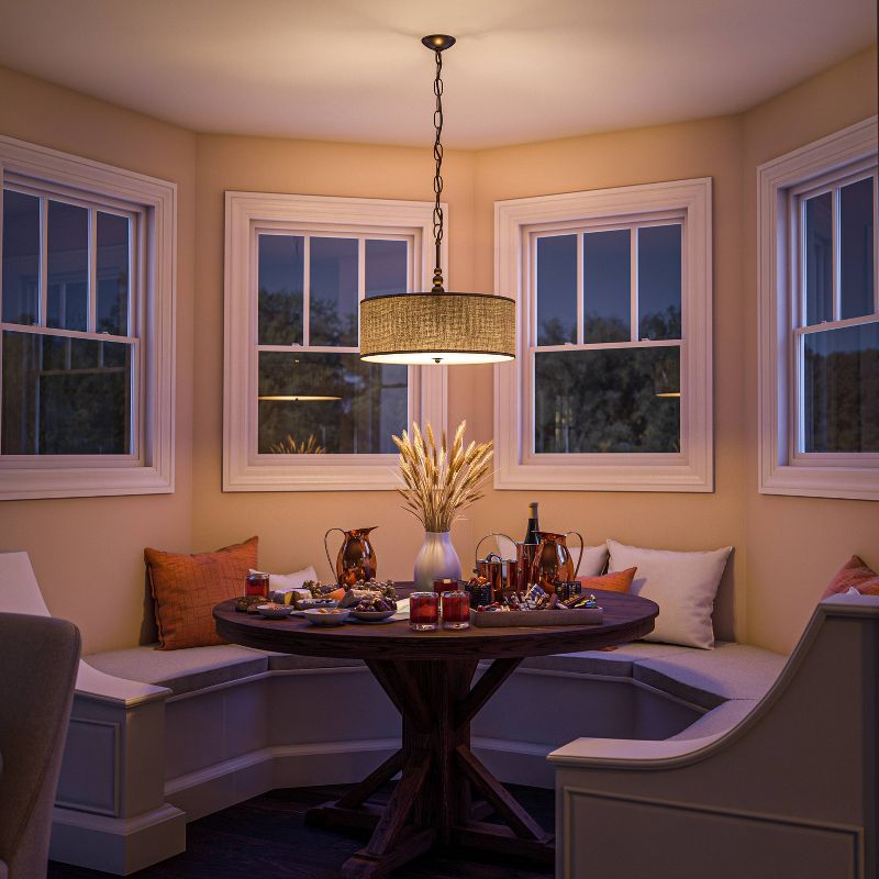 Kenroy Home Oil Rubbed Bronze Finish Margot 3 Light Pendant