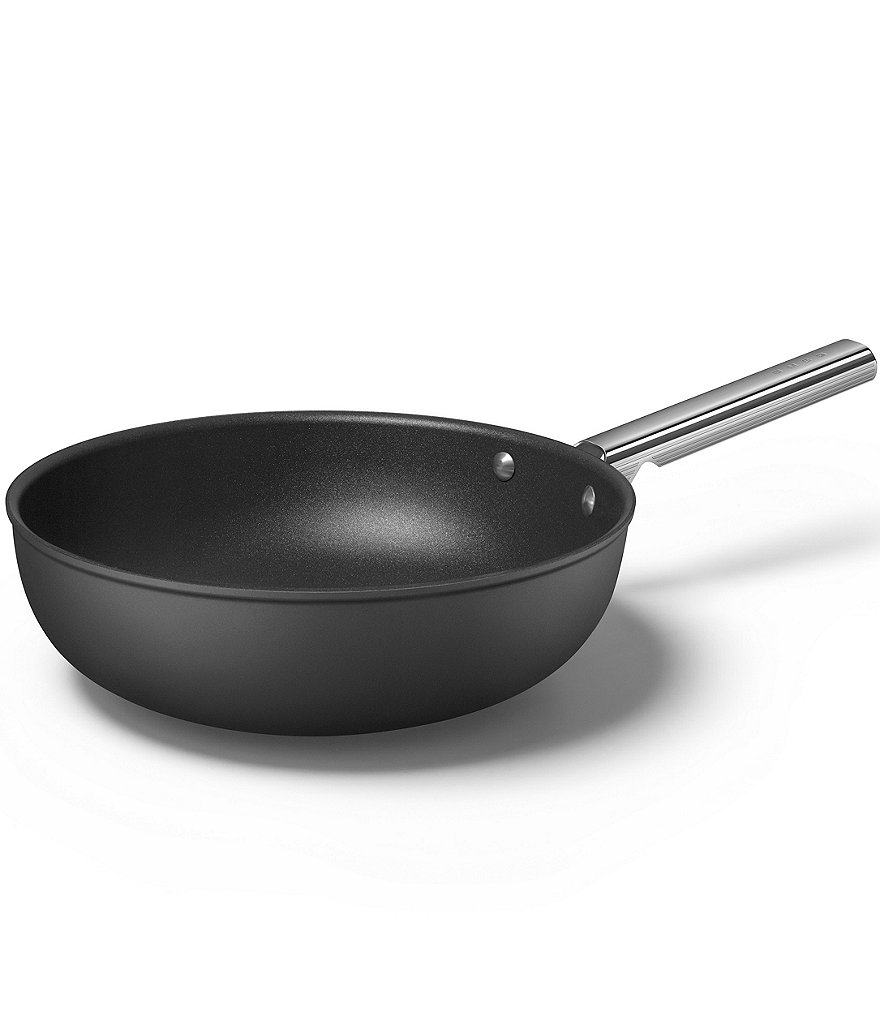 Smeg 50s Retro Style Nonstick 12#double; Wok Pan