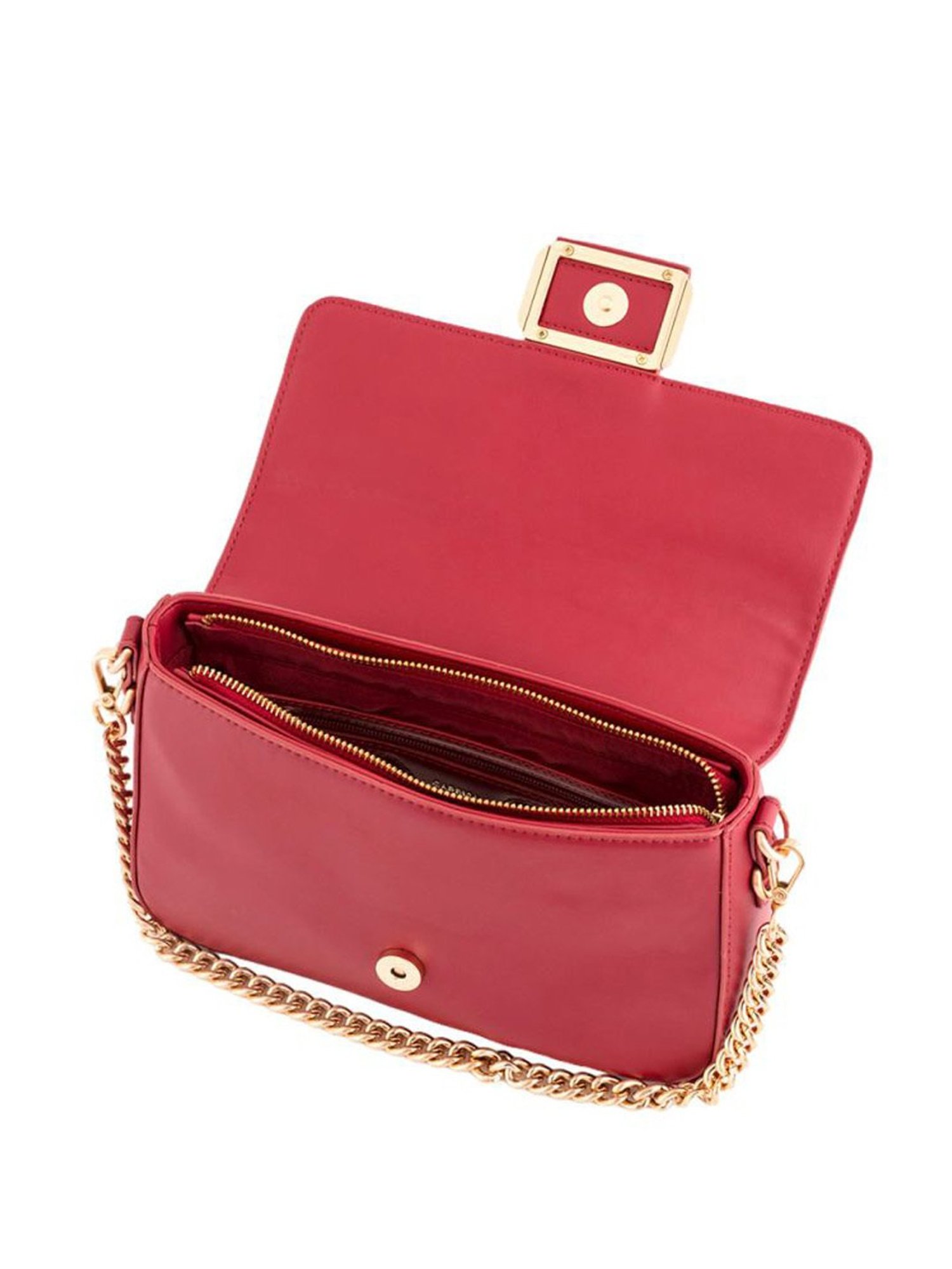 Carpisa Cassandra V2 Ruby Faux Leather Solid Sling Handbag