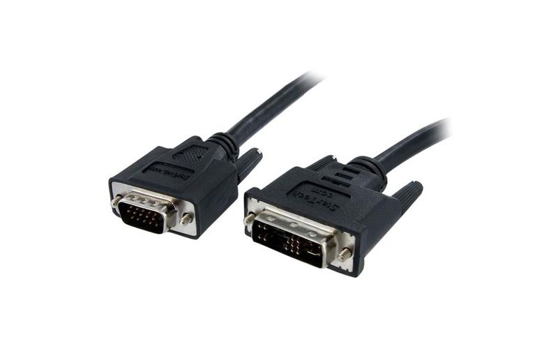 StarTech.com DVI to Coax High Resolution VGA Monitor Cable - SVGA - DVI 19 Pin (M) - HD15 (M)- 3 ft - DVI-A Male Video - HD-15 Male VGA - 3ft - Black