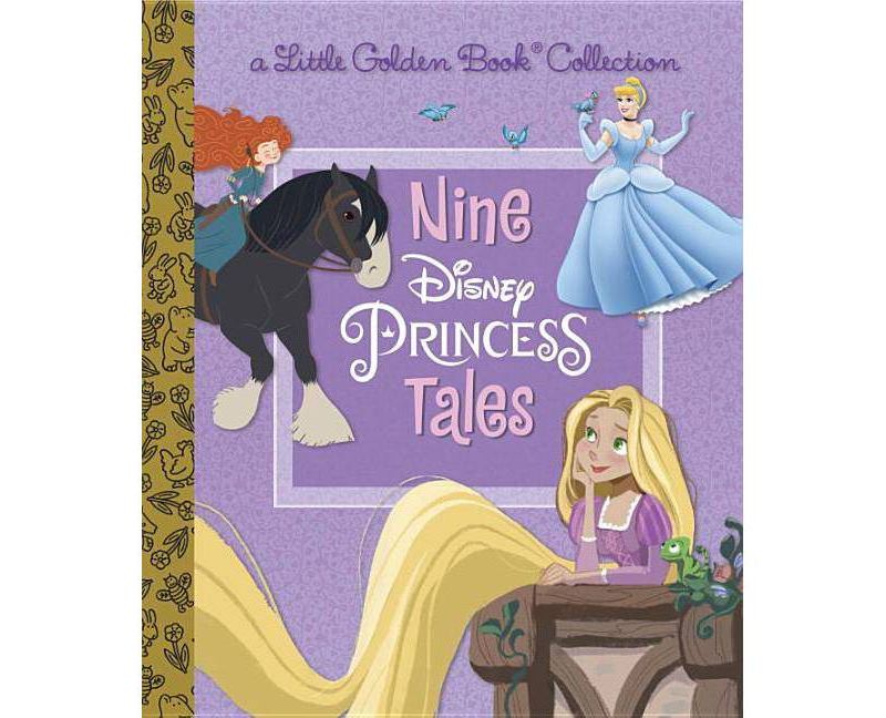 Nine Disney Princess Tales (Disney Princess) - (Little Golden Book Favorites) (Hardcover)