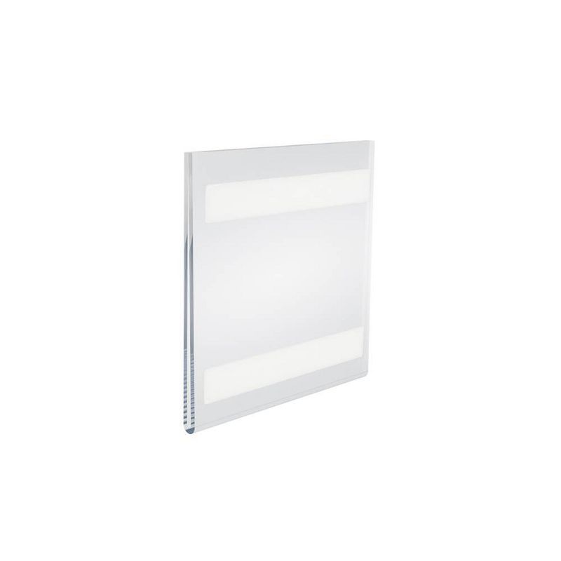 Azar Displays 5.5" X 5.5" 10pk Acrylic Square Wall Mount Sign Holder with Adhesive Tape