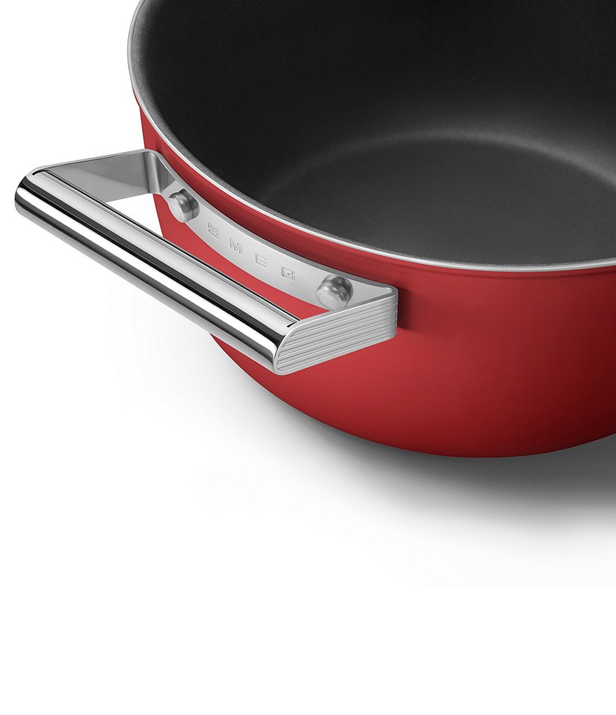 Smeg 50s Retro Style Nonstick 5-Quart Casserole w/Lid