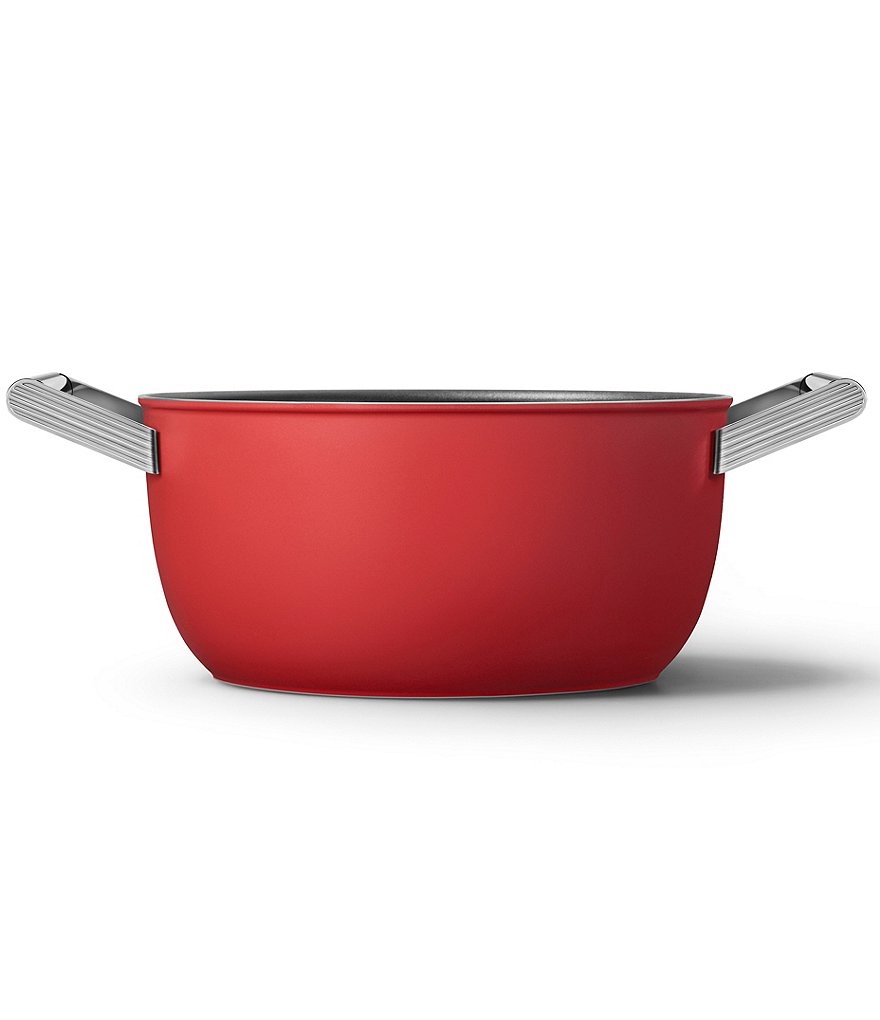Smeg 50s Retro Style Nonstick 5-Quart Casserole w/Lid