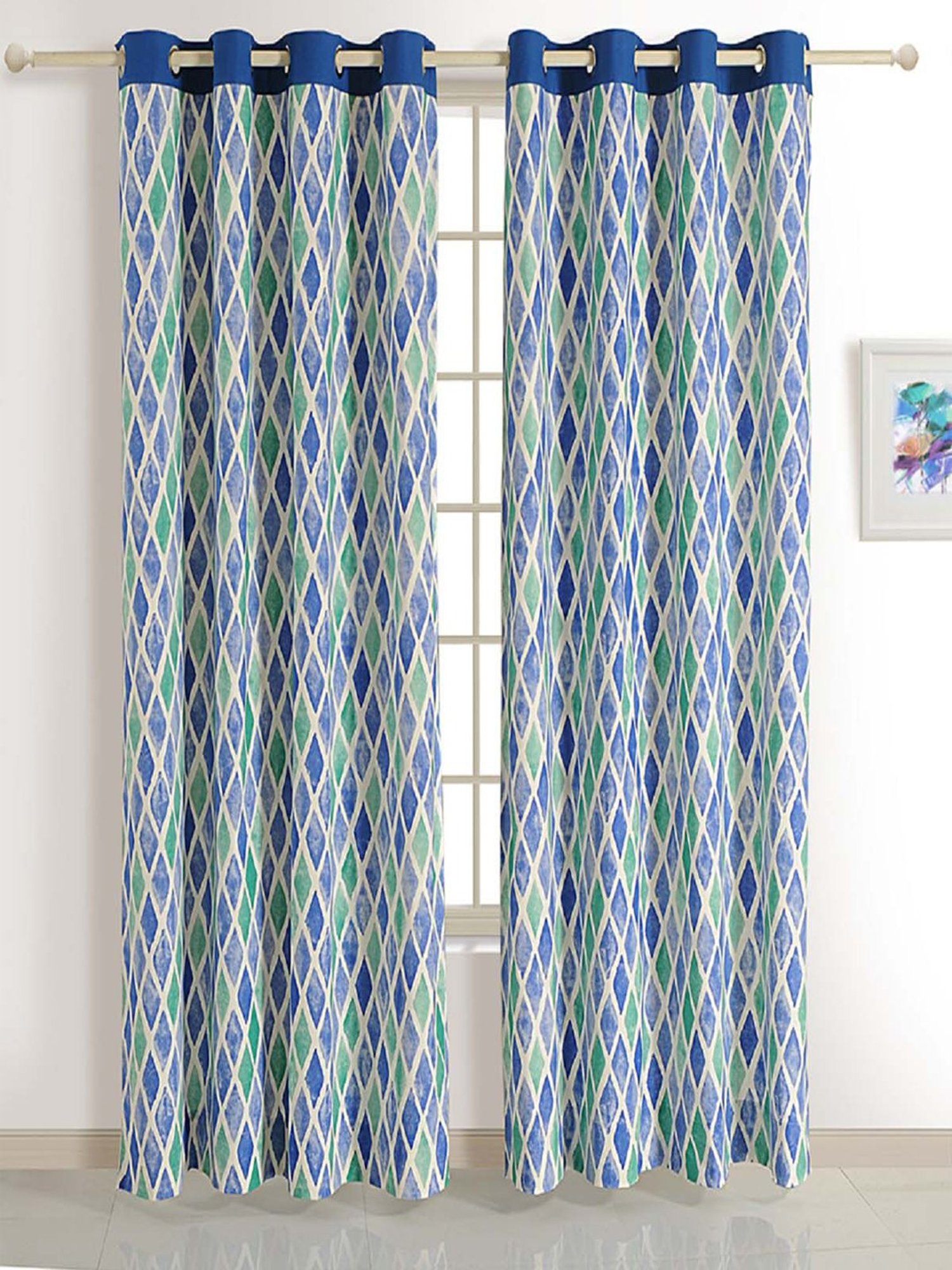 Swayam  J&B Blackout Eyelet Door Curtain - Single Piece (9 Ft)