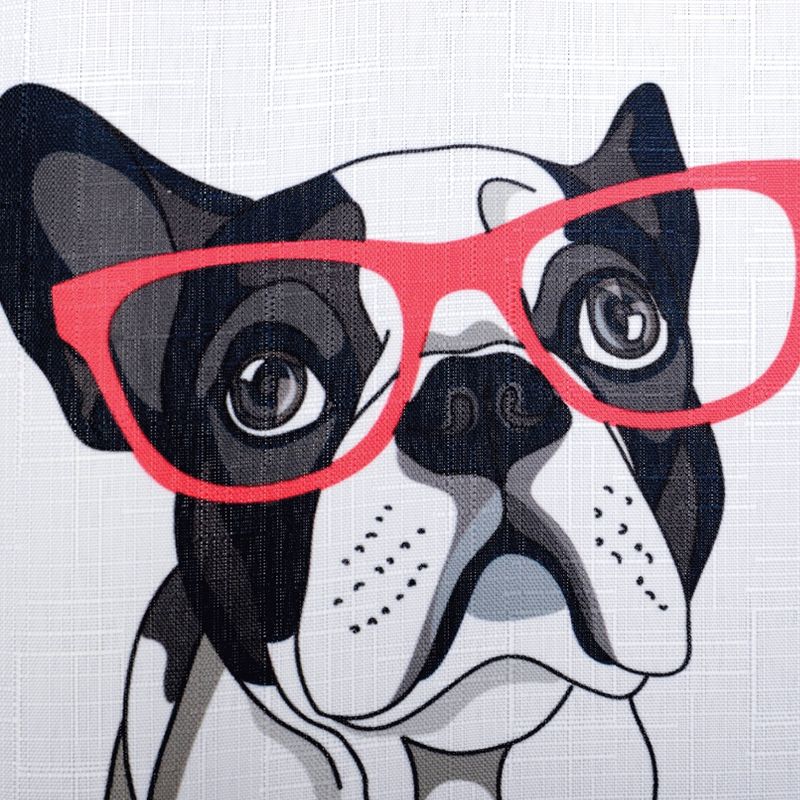 Cool Frenchie Shower Curtain Black/White - Moda at Home