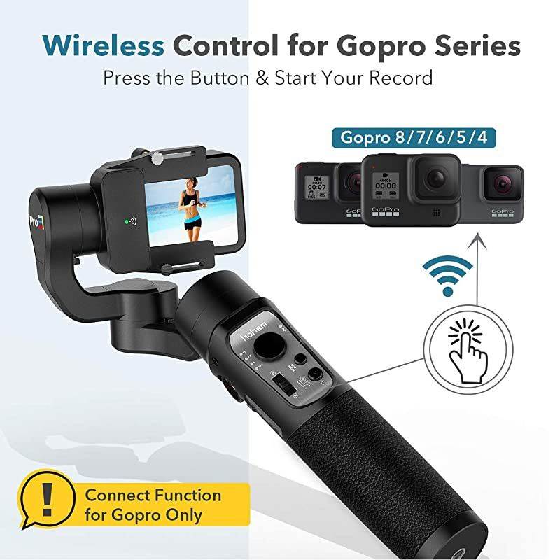 3Axis Gimbal Stabilizer for GoPro 8 Action Camera Handheld Gimbal Tripod Mount SplashProof Wireless Control for Gopro Hero 876543 Osmo ActionSJ CAMYI CamSony RX0  iSteady Pro3