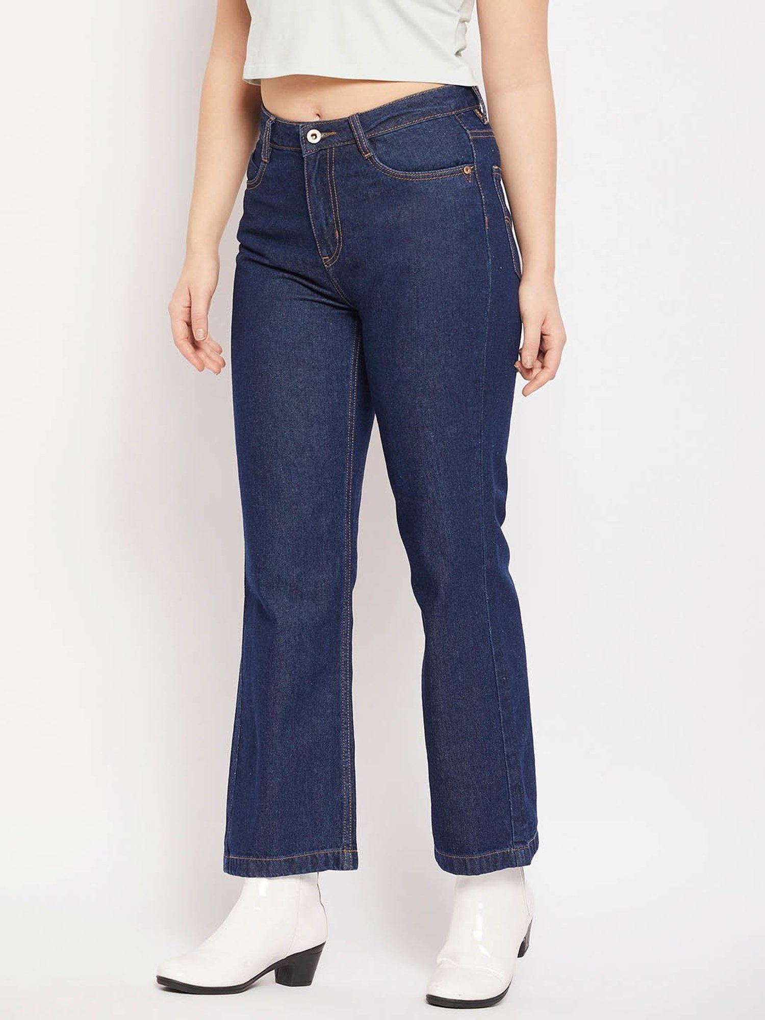Camla by MADAME Indigo Straight Fit Mid Rise Jeans