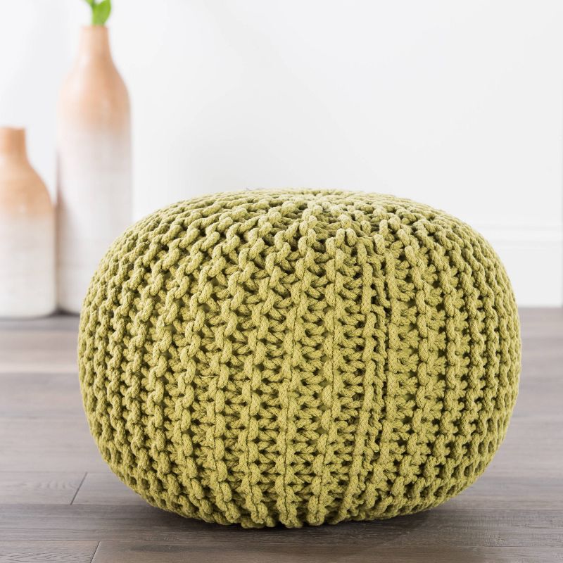 Green Spectrum Pouf - Jaipur