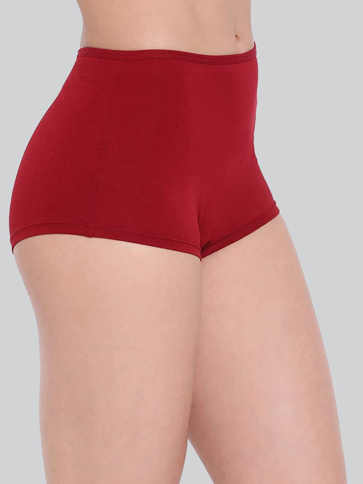 Lyra Assorted Color Cotton Boy Shorts Panties - Pack Of 10
