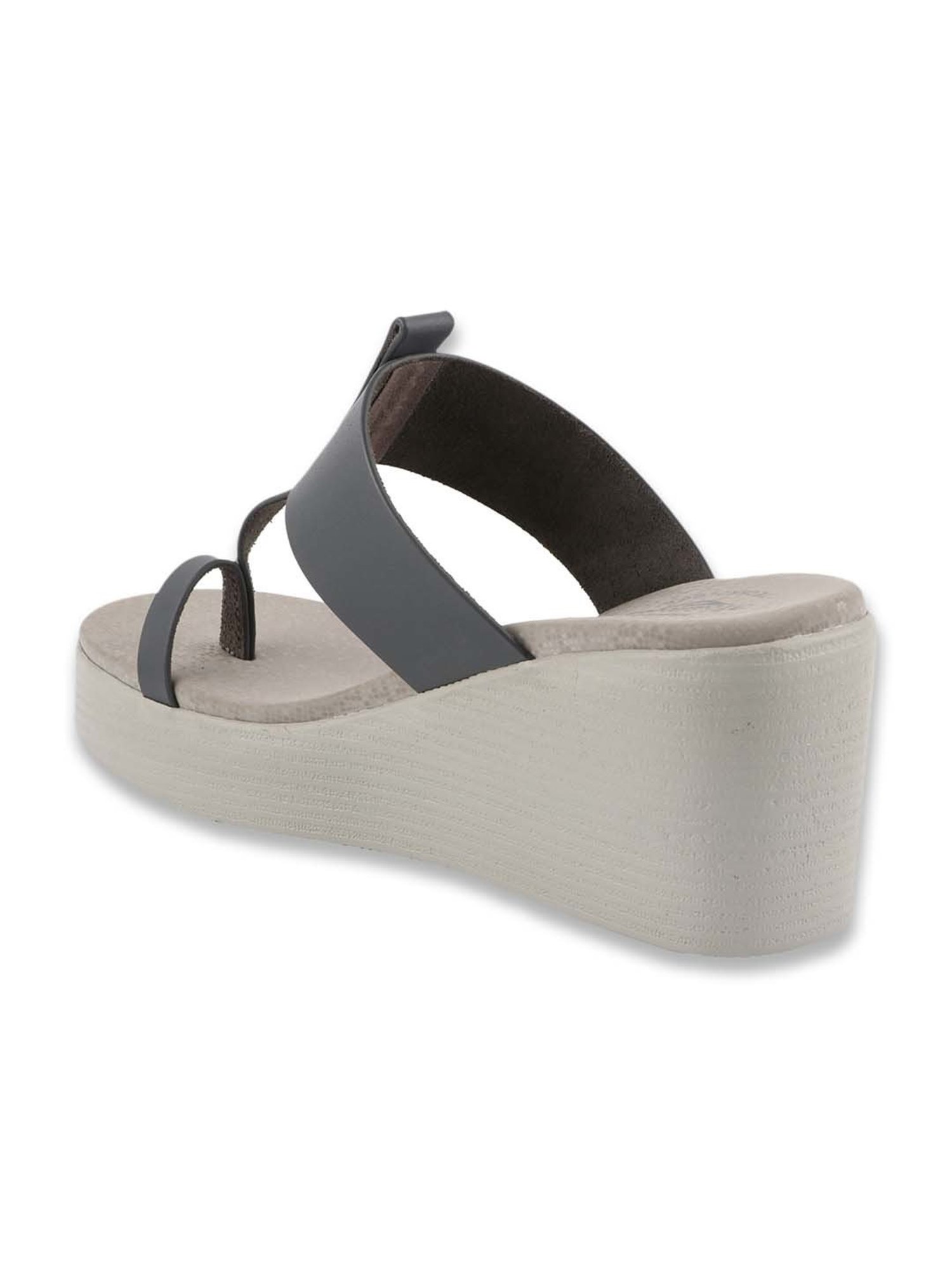 MediFeet Women's Grey Toe Ring Wedges