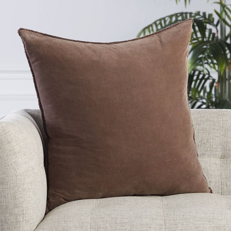 26&#34;x26&#34; Oversized Dapperly Square Throw Pillow Dark Taupe - Jaipur Living