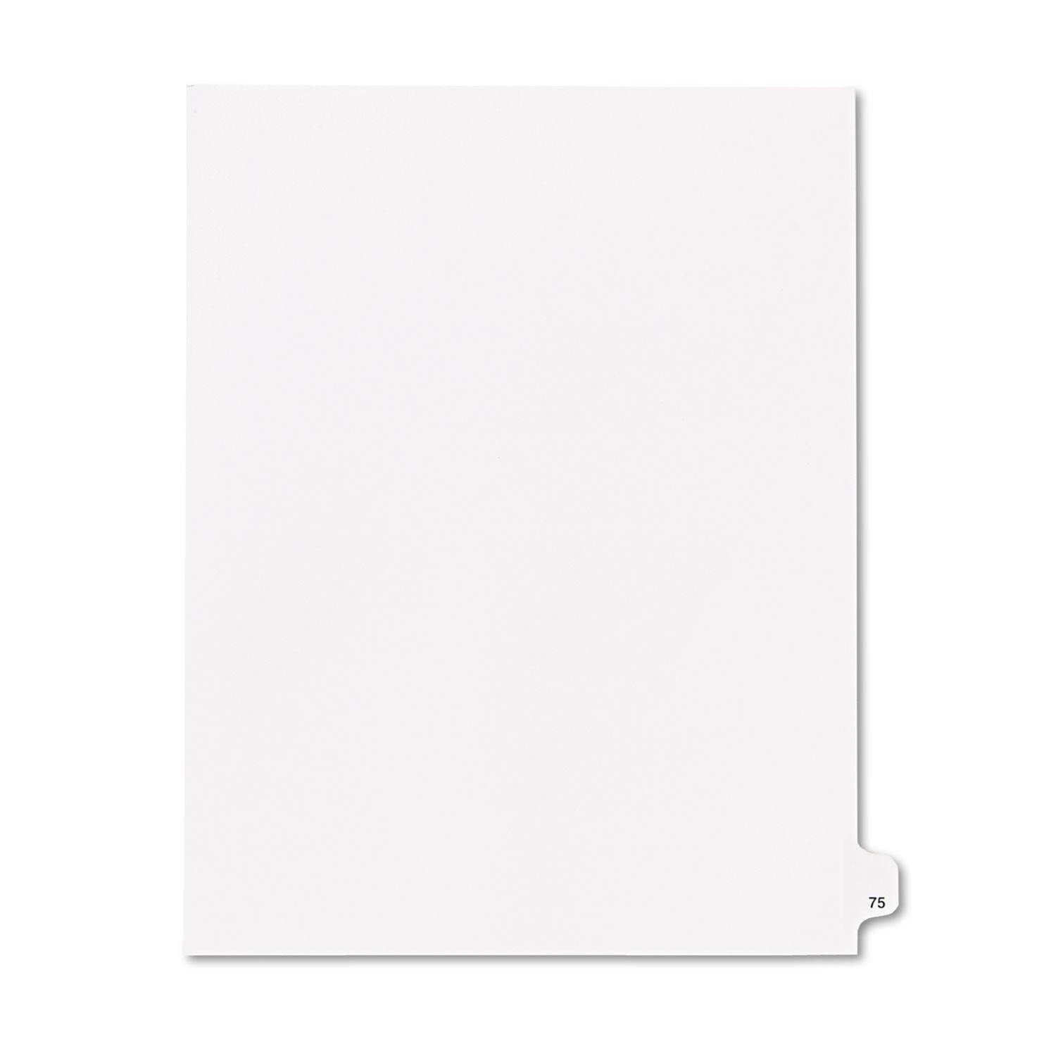 Kleer-Fax 80000 Series Numerical Side Tab Index Divider