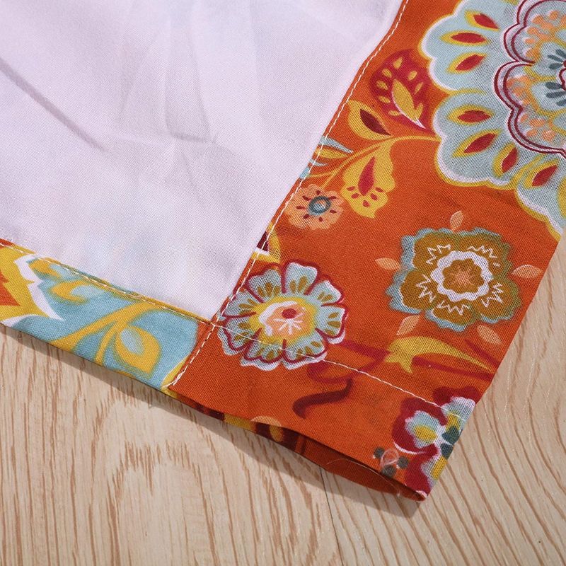 Greenland Home Fashion Astoria Festive Window Curtain Panel - 42 x 63, Orange