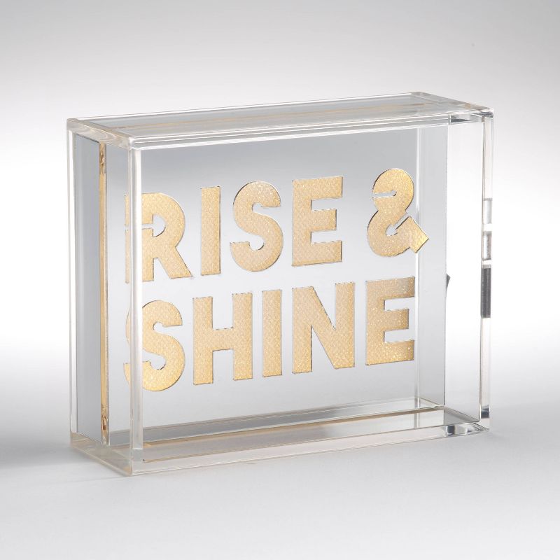 Rise & Shine Mirror Light Box Silver - Room Essentials™