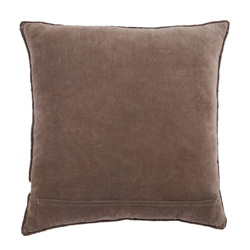 26&#34;x26&#34; Oversized Dapperly Square Throw Pillow Dark Taupe - Jaipur Living