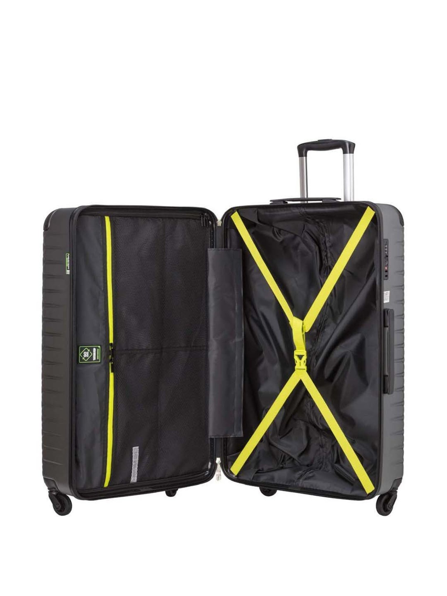CARPISA 4 Wheel Grey Extra Large Hard Cabin Trolley - 52 cm