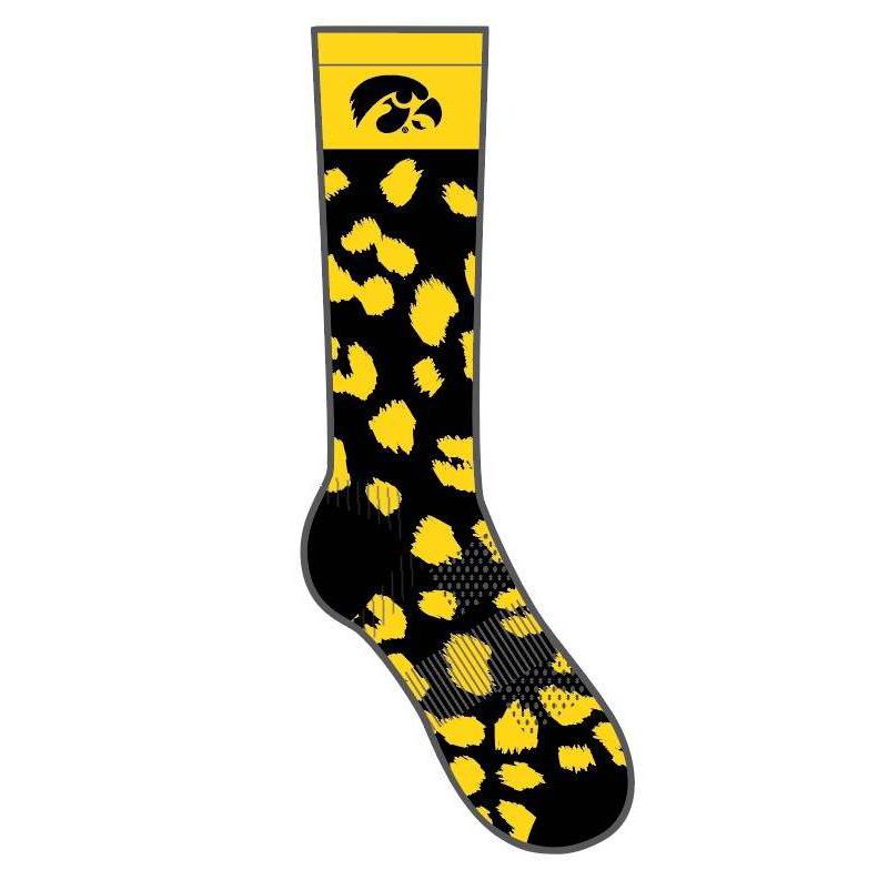 NCAA Iowa Hawkeyes Women's Fierce Crew Socks 9-11