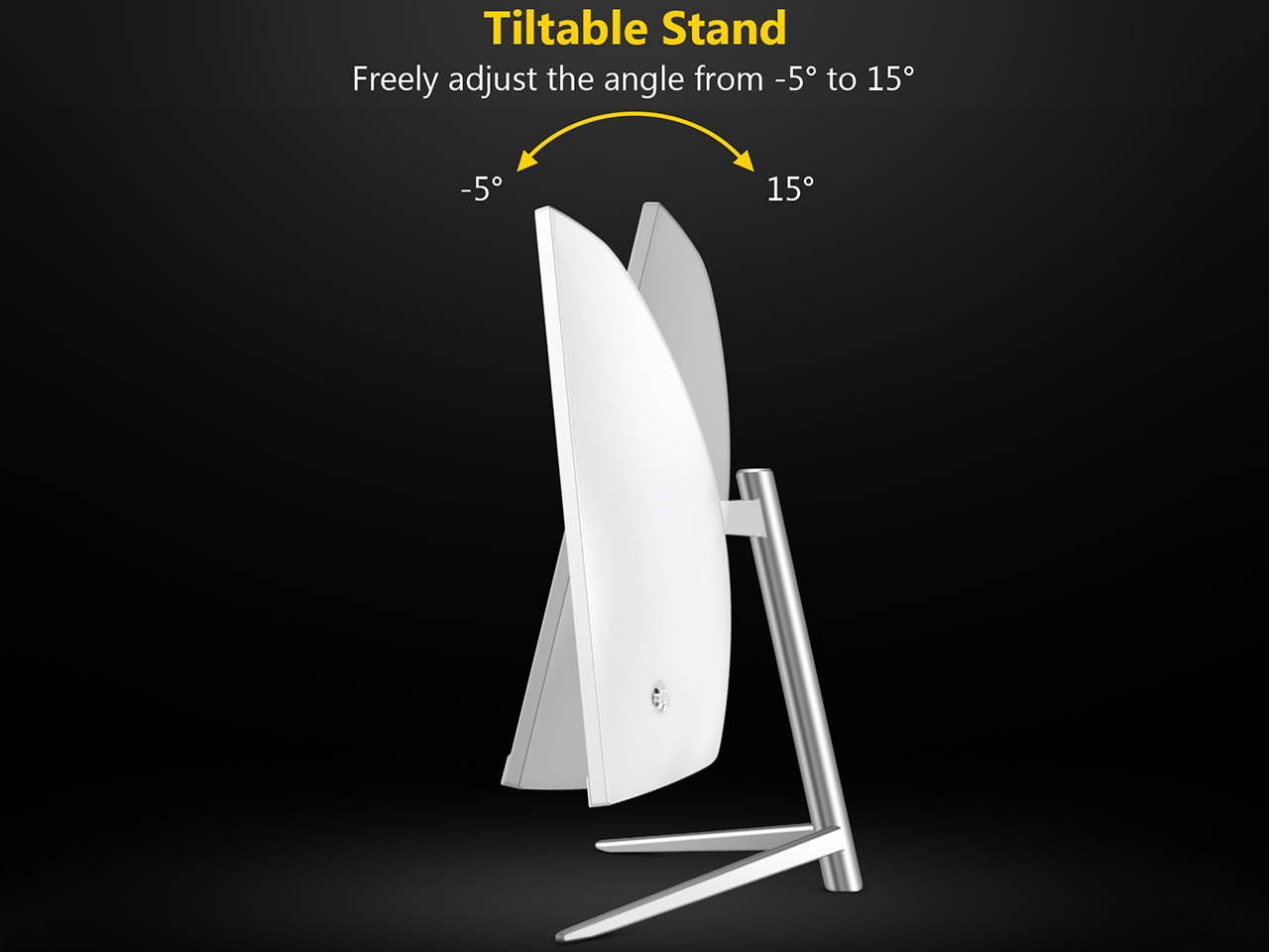 Z-EDGE U24C 24" 1080P 1920 x 1080 Full HD, 75 Hz, 5ms (MPRT) VGA+HDMI LED Backlit 2800R Curved Monitor, with Eye-Care Technology, FreeSync, Built-in Speakers