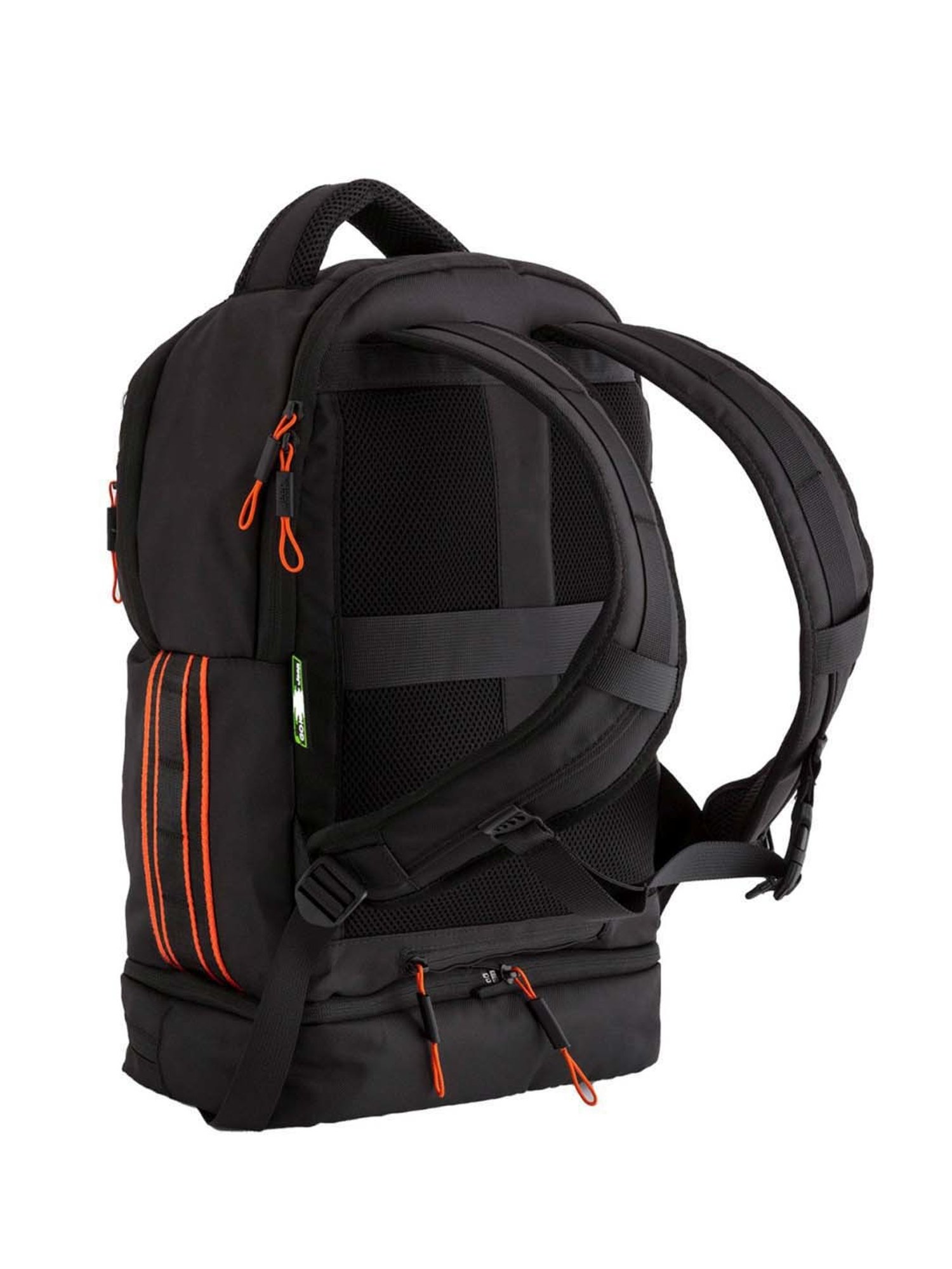 Carpisa Black Alfa Go Jeep Large Laptop Backpack
