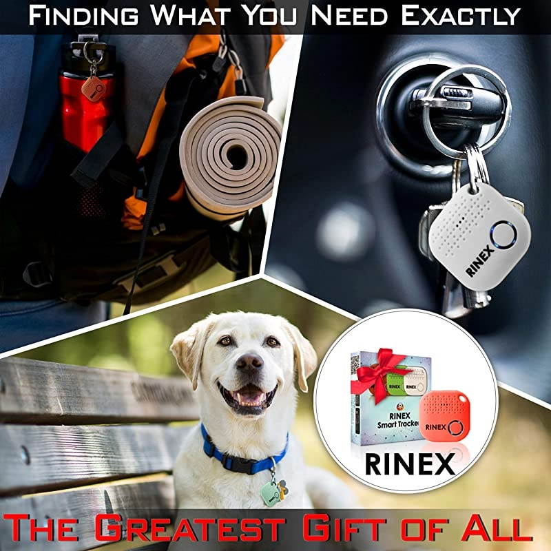 Bluetooth Key Finder Key Locator Device with App Siri Compatibility Extra Battery AntiLost GPS Keychain Tracker Device for Phone Luggage Backpack Wallet GPS Tracking Chip Tags by