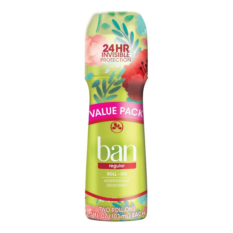 Ban Antiperspirant &#38; Deodorant Regular Twin Pack - 3.5 fl oz/2pk