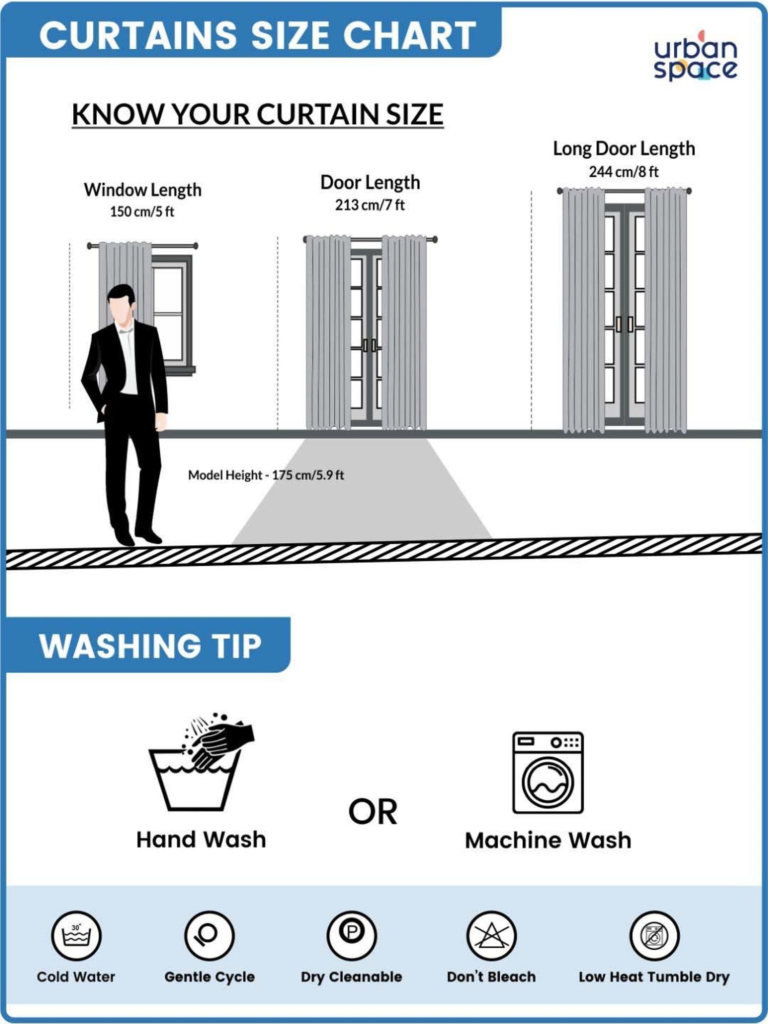 Urban Space White & Green Polyester Floral Printed Sheer Window Curtain - Set of 2