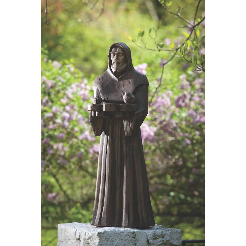36&#34; Indoor/Outdoor Resin St. Francis Garden Statue Brown - Alfresco Home LLC