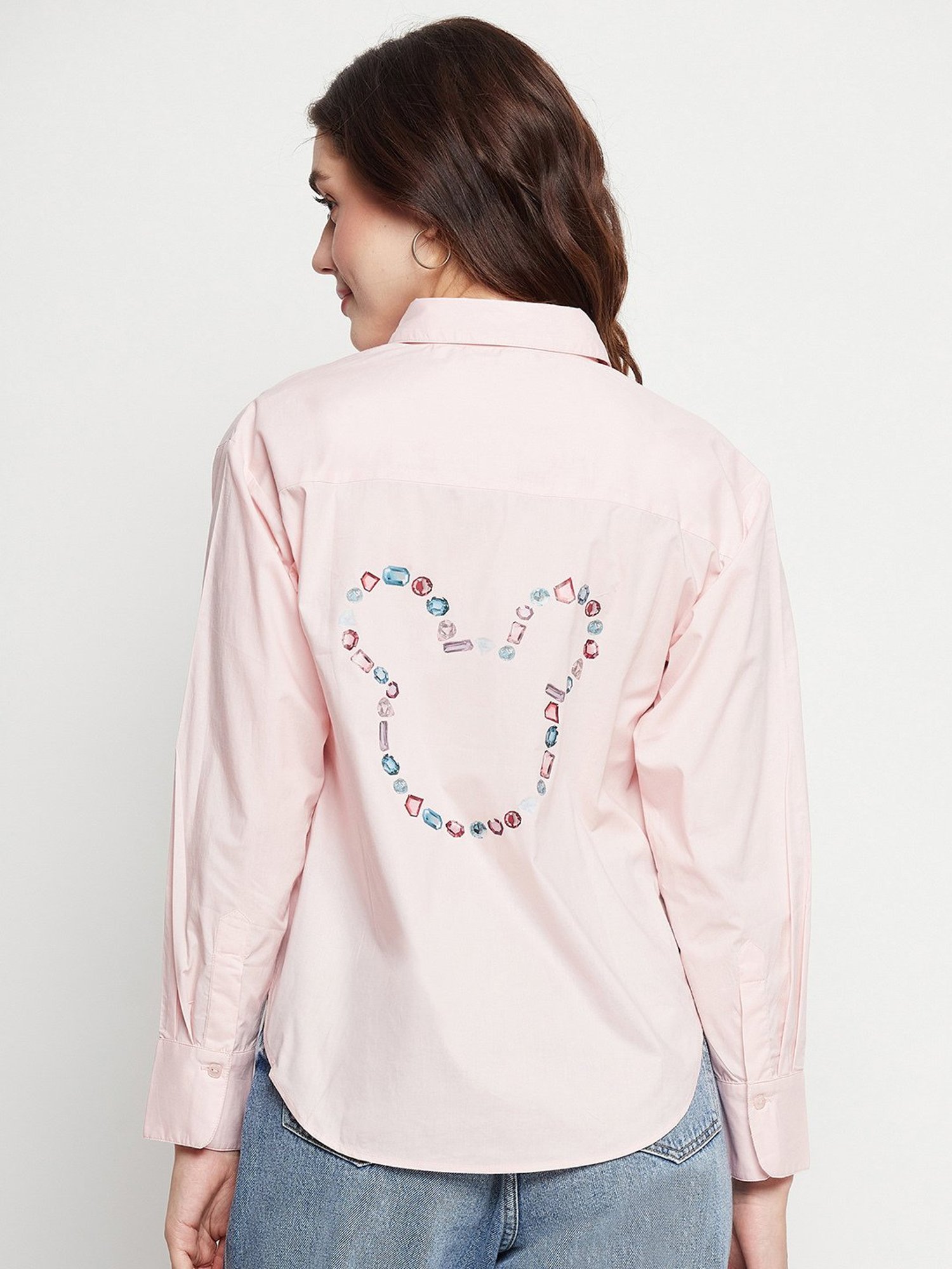 Camla Pink Printed Shirt