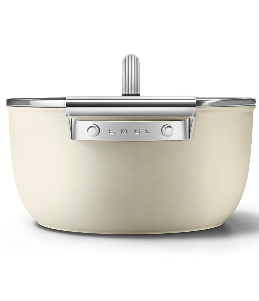 Smeg 50s Retro Style Nonstick 5-Quart Casserole w/Lid