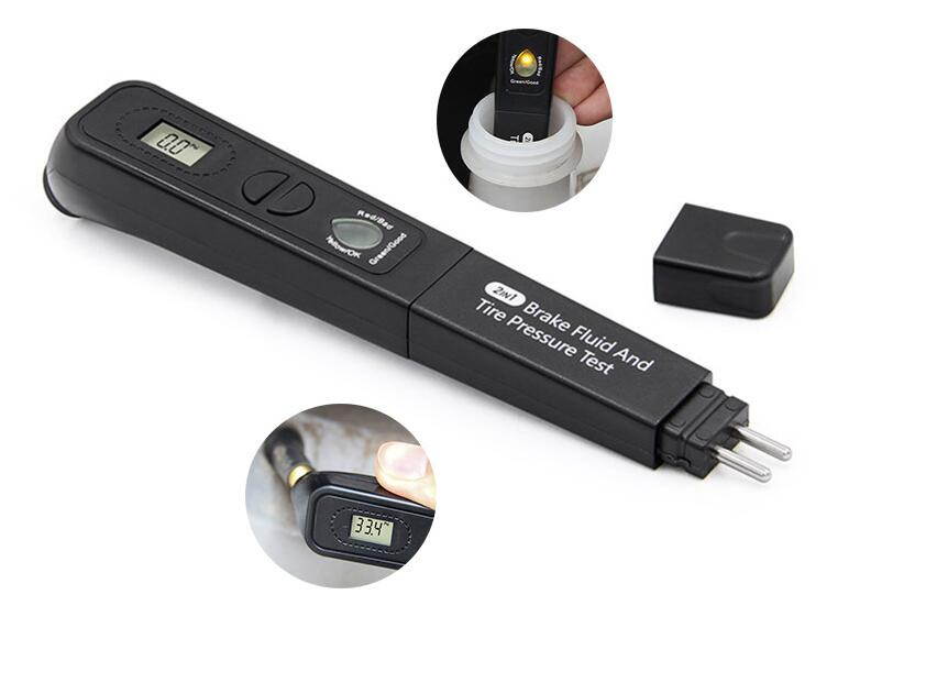 Brake Fluid And Tire Pressure Test Detector