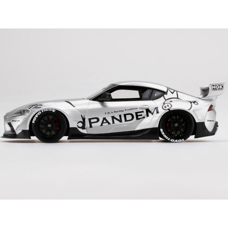 Toyota Pandem GR Supra V1.0 Silver 1/18 Model Car by Top Speed