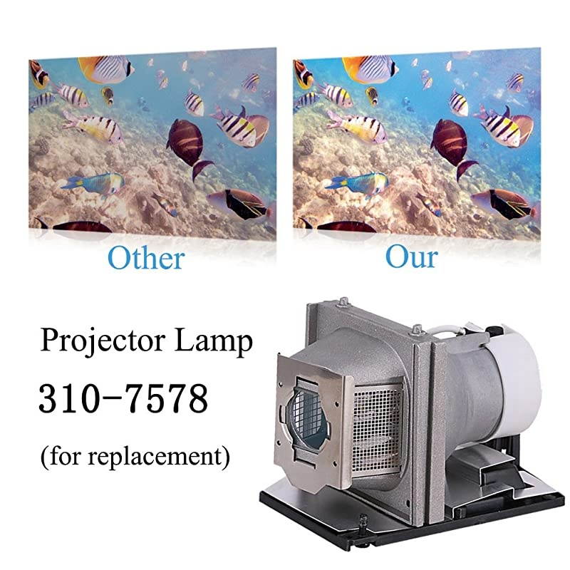 2400MP Replacement Projector Lamp Bulb for Dell 2400MP 310757872510089 Projector